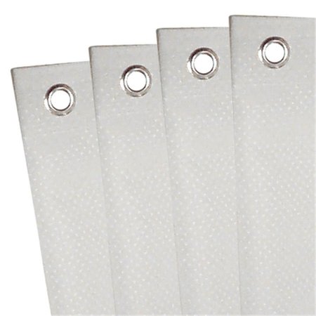 HIGHBOY 70in. x 72in. White Fabric Shower Curtain or Liner HI82497